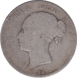 1884 HALFCROWN ( FAIR ) - HALFCROWN - Cambridgeshire Coins