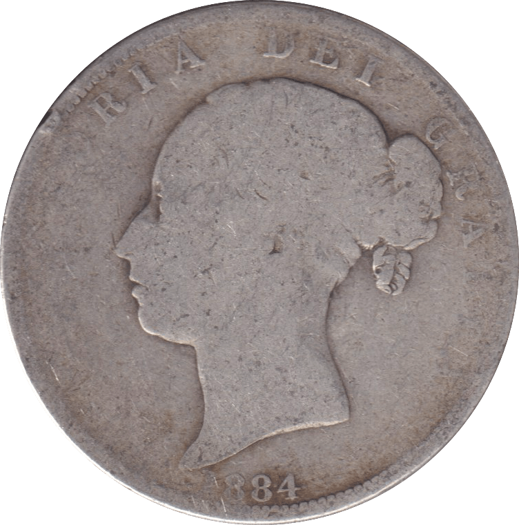 1884 HALFCROWN ( FAIR ) - HALFCROWN - Cambridgeshire Coins