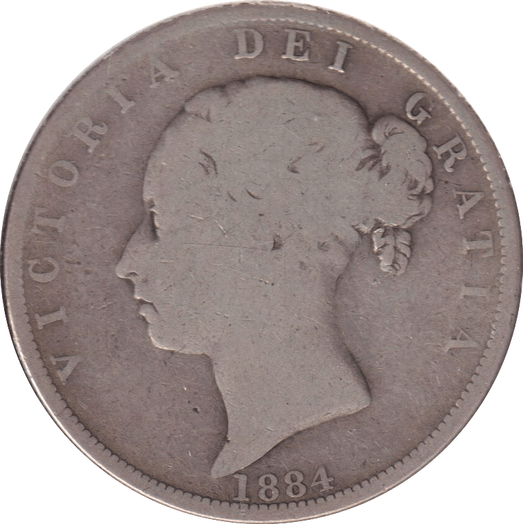 1884 HALFCROWN ( FINE ) - HALFCROWN - Cambridgeshire Coins