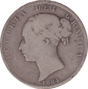 1884 HALFCROWN ( FINE ) - HALFCROWN - Cambridgeshire Coins