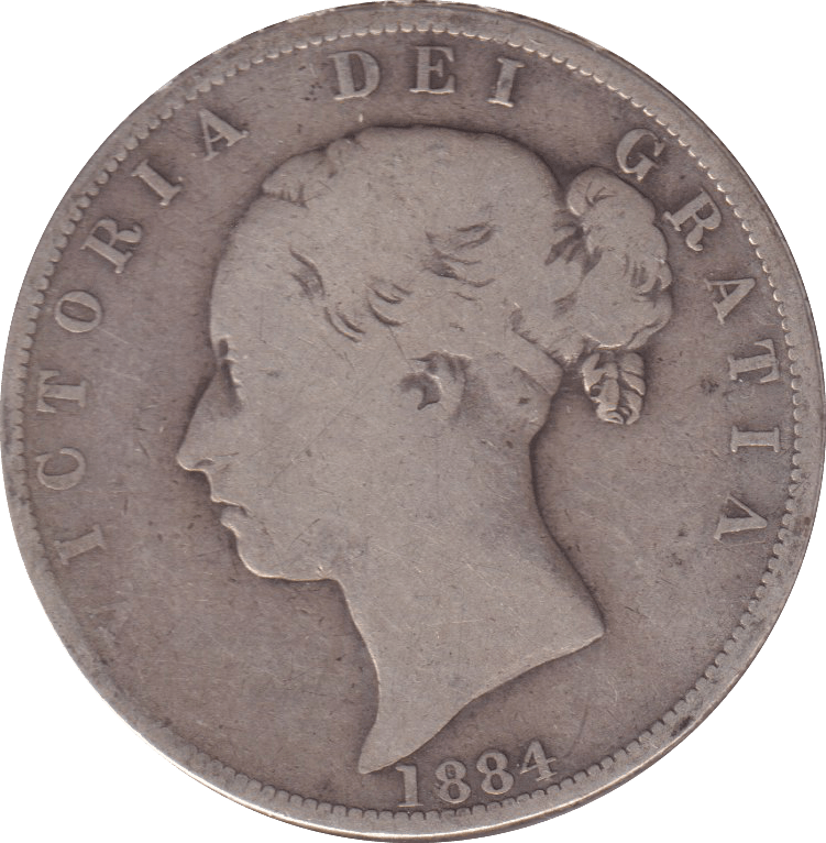 1884 HALFCROWN ( FINE ) - HALFCROWN - Cambridgeshire Coins