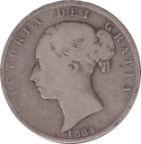 1884 HALFCROWN ( FINE ) - HALFCROWN - Cambridgeshire Coins