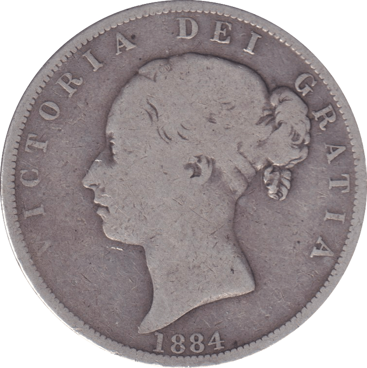 1884 HALFCROWN ( FINE ) - HALFCROWN - Cambridgeshire Coins