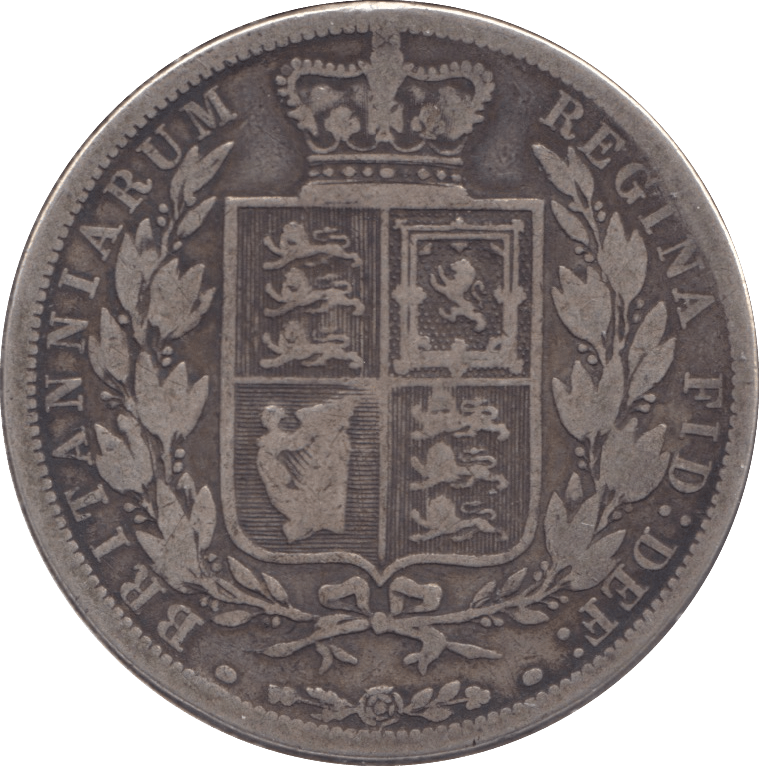 1884 HALFCROWN ( FINE ) - Halfcrown - Cambridgeshire Coins