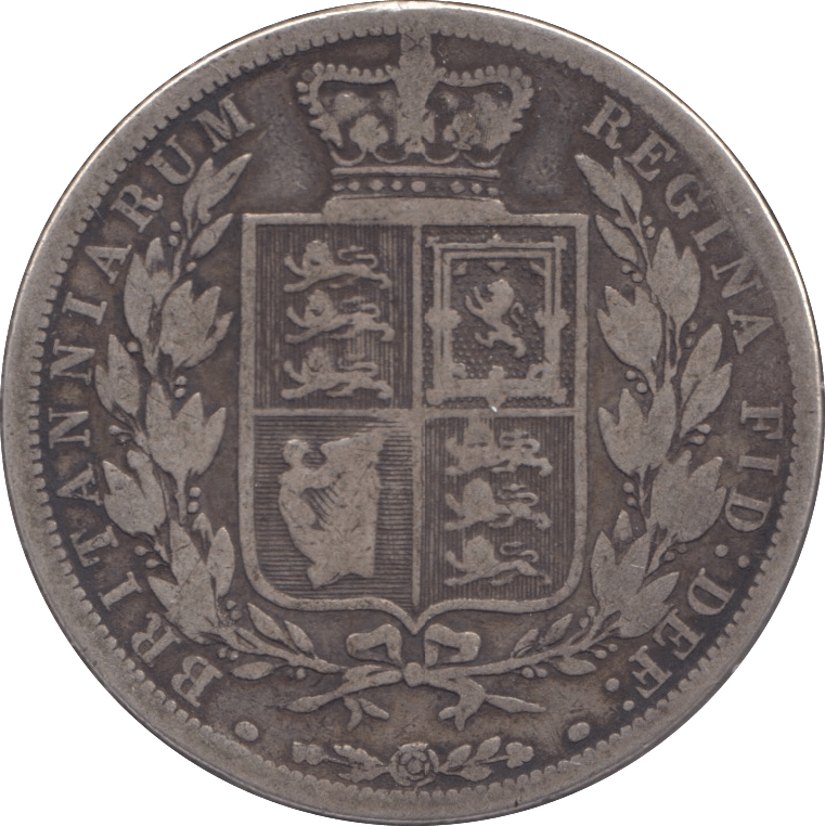 1884 HALFCROWN ( FINE ) - Halfcrown - Cambridgeshire Coins