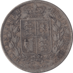 1884 HALFCROWN ( FINE ) - Halfcrown - Cambridgeshire Coins