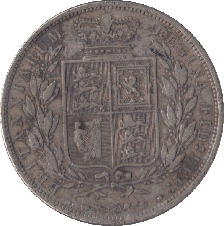 1884 HALFCROWN ( FINE ) - Halfcrown - Cambridgeshire Coins