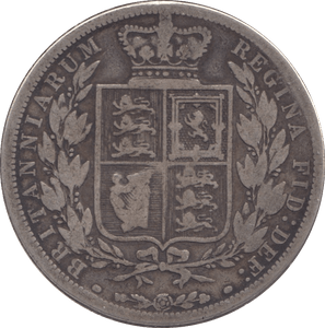1884 HALFCROWN ( FINE ) - Halfcrown - Cambridgeshire Coins