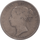 1884 HALFCROWN ( FINE ) - HALFCROWN - Cambridgeshire Coins