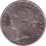 1884 HALFCROWN ( GVF ) - HALFCROWN - Cambridgeshire Coins
