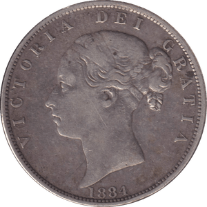 1884 HALFCROWN ( GVF ) - WORLD COINS - Cambridgeshire Coins