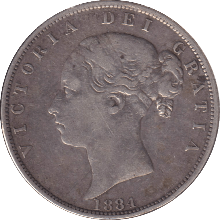 1884 HALFCROWN ( GVF ) - WORLD COINS - Cambridgeshire Coins
