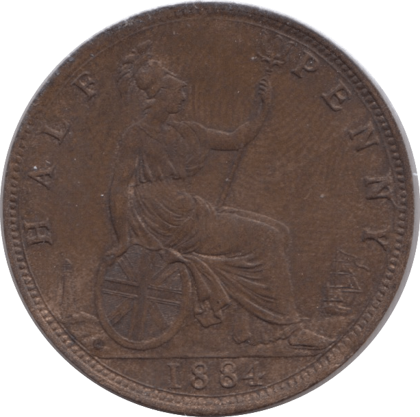 1884 HALFPENNY ( EF ) - Halfpenny - Cambridgeshire Coins