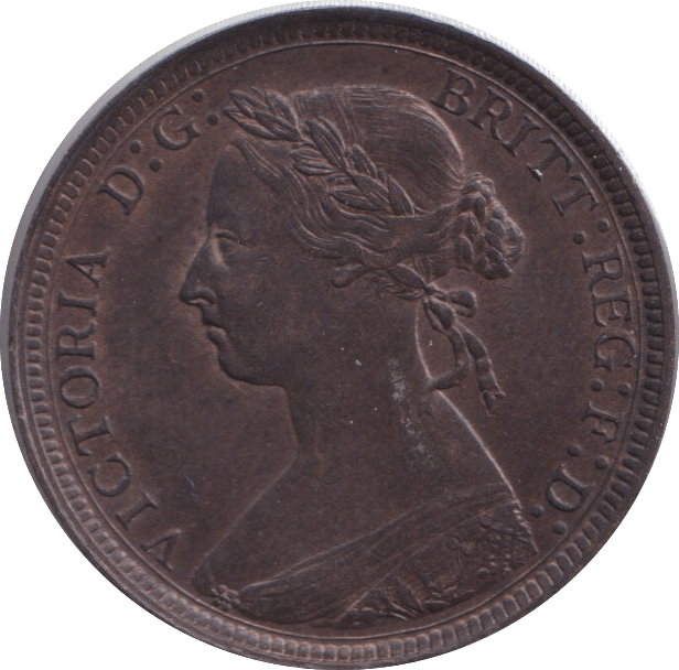1884 HALFPENNY ( UNC ) - HALFPENNY - Cambridgeshire Coins