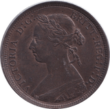1884 HALFPENNY ( UNC ) - HALFPENNY - Cambridgeshire Coins