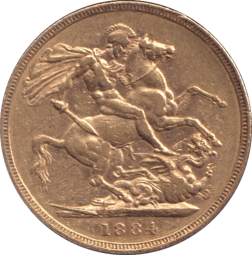 1884 M 1 GOLD SOVEREIGN ( GVF ) - SOVEREIGN - Cambridgeshire Coins