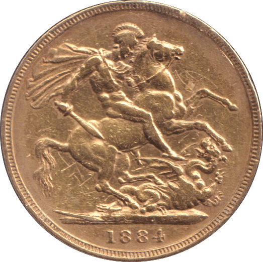 1884 M GOLD SOVEREIGN ( GVF ) - SOVEREIGN - Cambridgeshire Coins