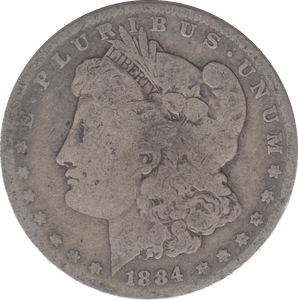 1884 MORGAN DOLLAR USA - WORLD COINS - Cambridgeshire Coins