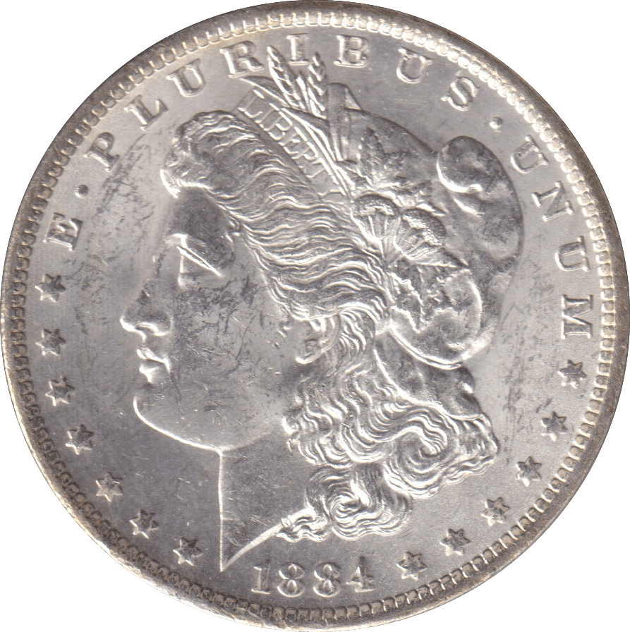 1884 ONE DOLLAR USA NEW ORLEANS MINT - SILVER WORLD COINS - Cambridgeshire Coins