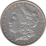 1884 ONE DOLLAR USA - WORLD COINS - Cambridgeshire Coins