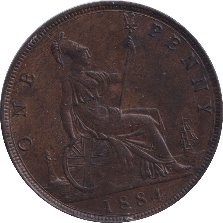1884 PENNY ( AUNC ) - PENNY - Cambridgeshire Coins