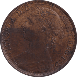 1884 PENNY ( AUNC ) - PENNY - Cambridgeshire Coins