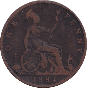 1884 PENNY ( FINE ) - PENNY - Cambridgeshire Coins
