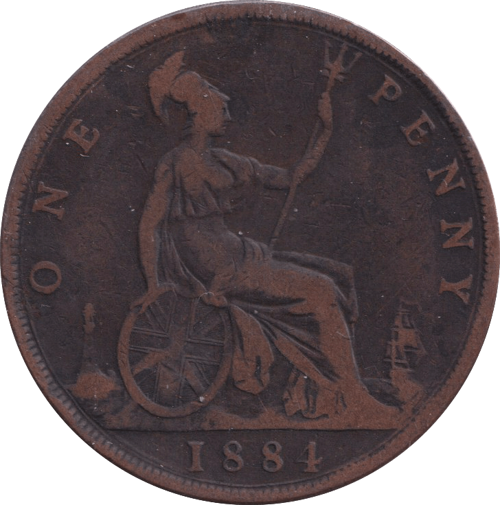 1884 PENNY ( FINE ) - PENNY - Cambridgeshire Coins