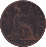 1884 PENNY ( FINE ) - PENNY - Cambridgeshire Coins