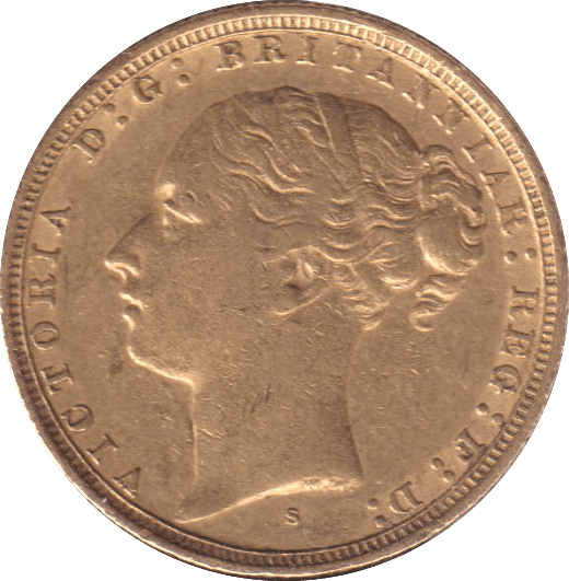 1884 S GOLD SOVEREIGN ( GVF ) - SOVEREIGN - Cambridgeshire Coins