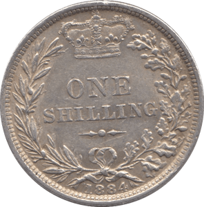 1884 SHILLING ( EF ) - SHILLING - Cambridgeshire Coins