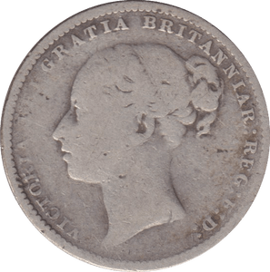 1884 SHILLING ( FINE ) 3 - SHILLING - Cambridgeshire Coins