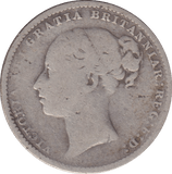 1884 SHILLING ( FINE ) 3 - SHILLING - Cambridgeshire Coins