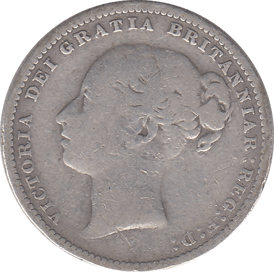 1884 SHILLING ( FINE ) - SHILLING - Cambridgeshire Coins