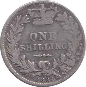 1884 SHILLING ( FINE ) - Shilling - Cambridgeshire Coins