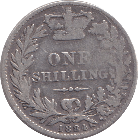 1884 SHILLING ( FINE ) - Shilling - Cambridgeshire Coins