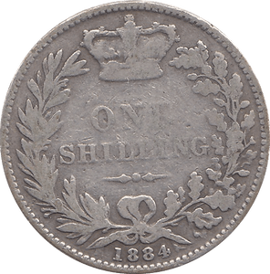 1884 SHILLING ( FINE ) - SHILLING - Cambridgeshire Coins