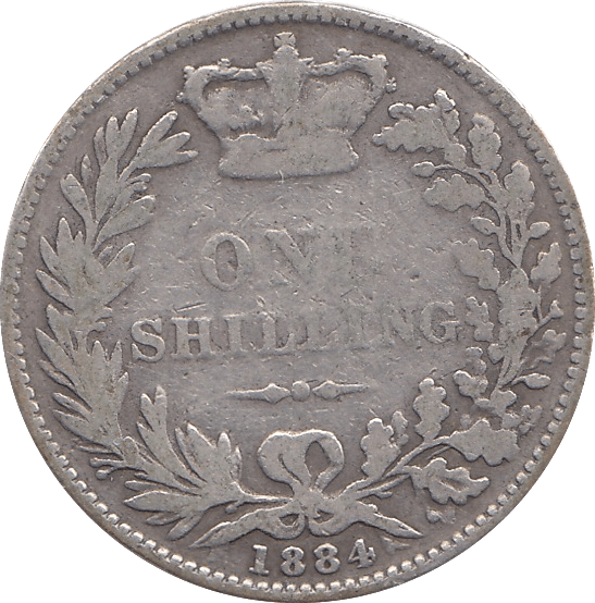 1884 SHILLING ( FINE ) - SHILLING - Cambridgeshire Coins