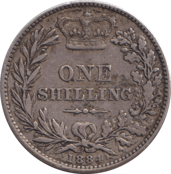 1884 SHILLING ( FINE ) - SHILLING - Cambridgeshire Coins