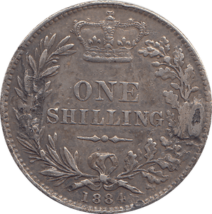1884 SHILLING ( GVF ) - SHILLING - Cambridgeshire Coins