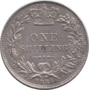 1884 SHILLING ( GVF ) - SHILLING - Cambridgeshire Coins