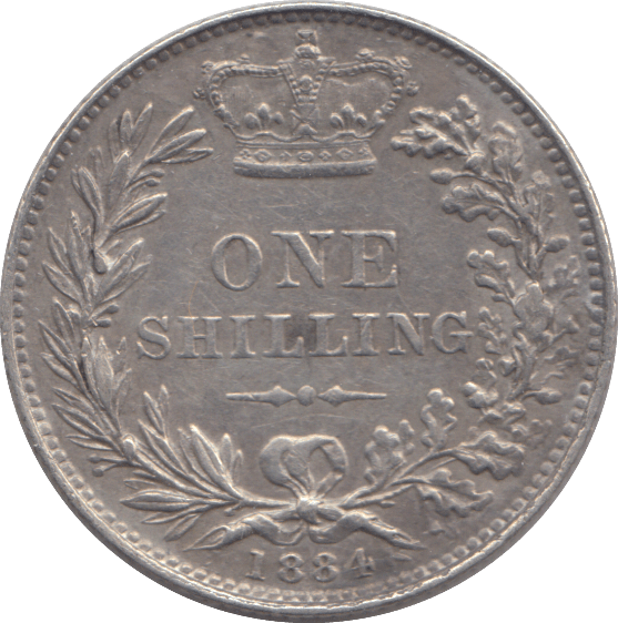 1884 SHILLING ( GVF ) - SHILLING - Cambridgeshire Coins