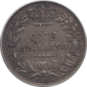 1884 SHILLING ( GVF ) - Shilling - Cambridgeshire Coins