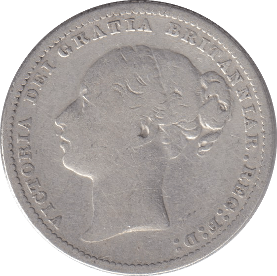 1884 SHILLING ( NF ) - SHILLING - Cambridgeshire Coins