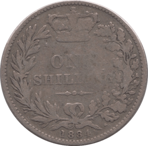 1884 SHILLING ( NF ) - Shilling - Cambridgeshire Coins