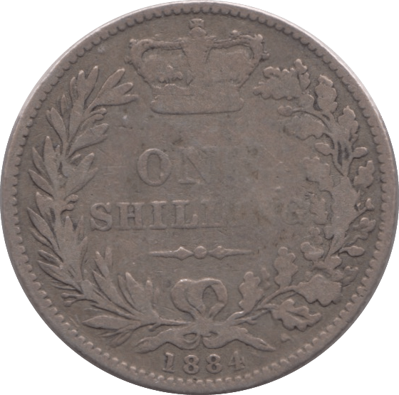 1884 SHILLING ( NF ) - Shilling - Cambridgeshire Coins