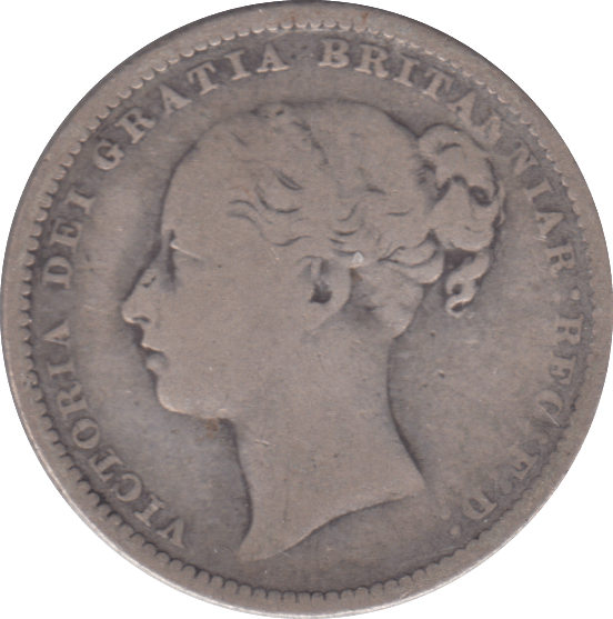 1884 SHILLING ( NF ) - SHILLING - Cambridgeshire Coins
