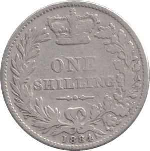 1884 SHILLING ( NF ) - SHILLING - Cambridgeshire Coins