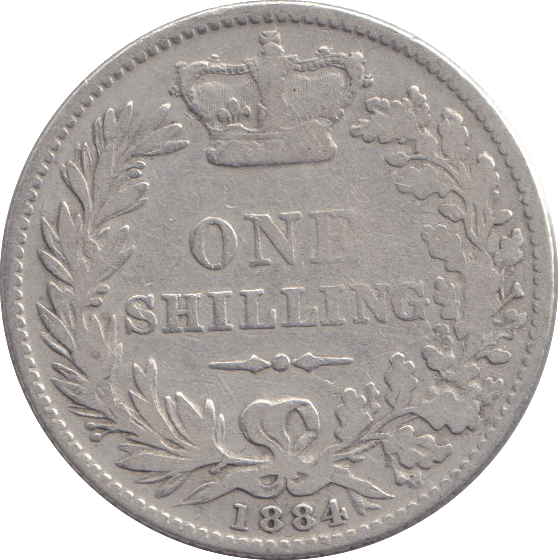1884 SHILLING ( NF ) - SHILLING - Cambridgeshire Coins