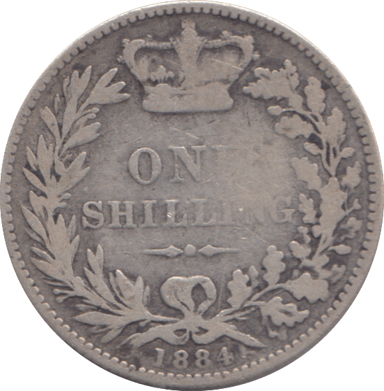 1884 SHILLING ( NF ) - SHILLING - Cambridgeshire Coins